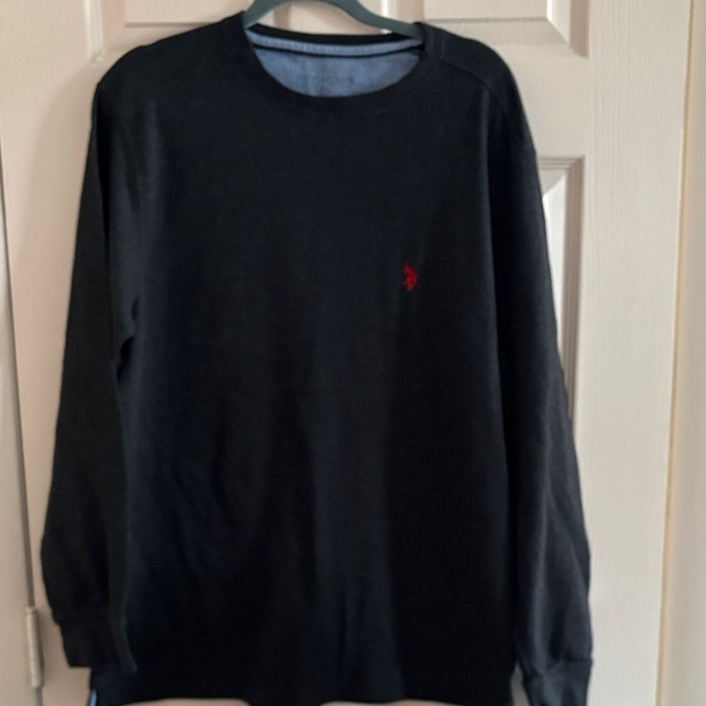 U.S. Polo Assn. Black and Blue Crewneck